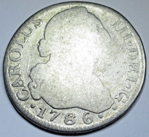 1786 spanish reales - 2,