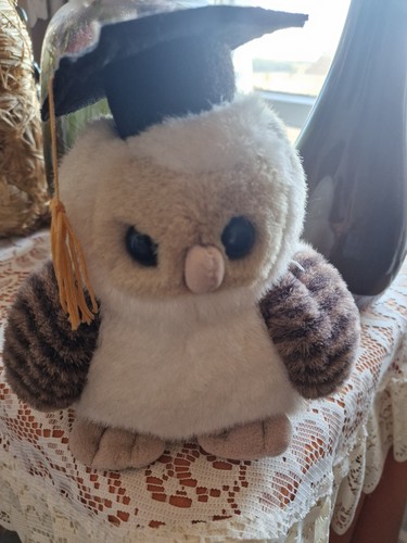 Stuffed wise owl excellent - stuffed,