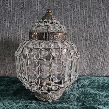 Morocon Pendant Lamp Shade Bronze Colour Metal & Clear Acrylic Ceiling Shade
