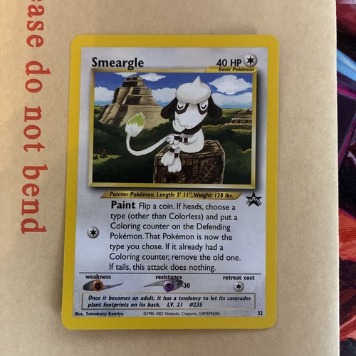 Smeargle promo card - smeargle, wotc