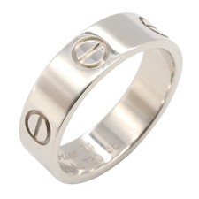 Cartier Love Ring, 18K White Gold (K18WG) for Men and Women, Silver