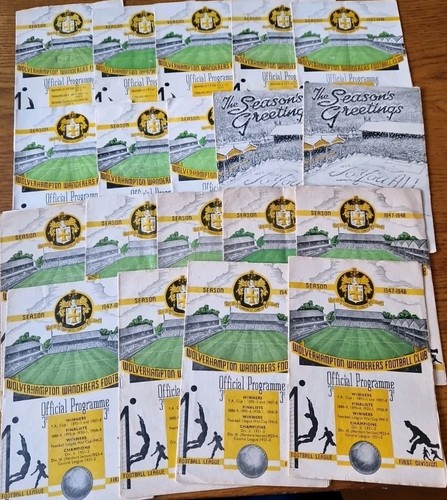 1947 19 x wolverhampton - 1947/8,