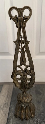 Antique brass door stop - door,