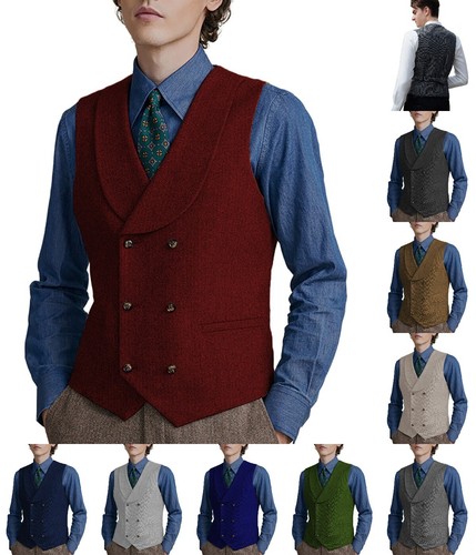 Mens shawl lapel waistcoats - shawl,