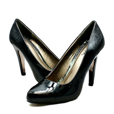 WOMENS COURT SHOES LADIES ALMOND TOE HIGH SLIM HEEL PUMPS