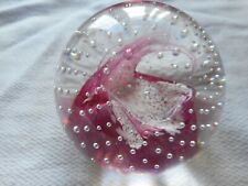 Vintage CAITHNESS CAULDRON SCOTLAND Glass Paperweight. U7980.