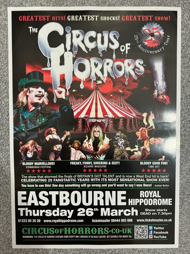 Circus horrors poster 2020 - circus,