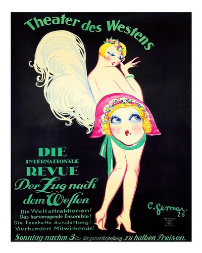 Vintage cabaret wall art - vintage,