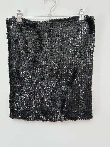 Asos black sequin boob tube - black,