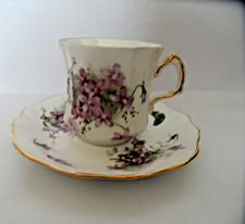 Hammersley Violets Bone China Cup and Saucer Vintage