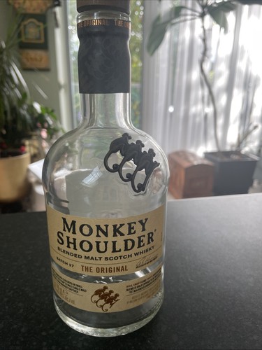 Monkey shoulder whisky bottle - monkey,