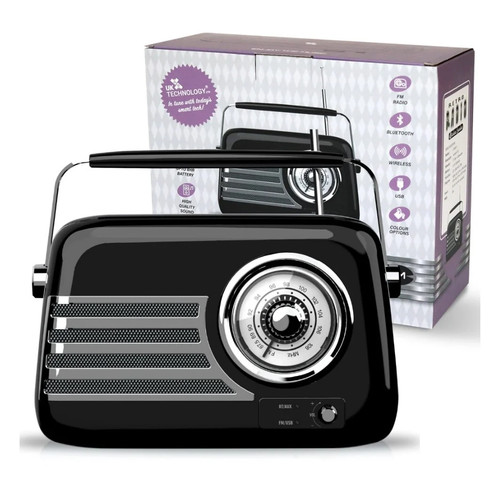 Retro portable radio - radio, uk