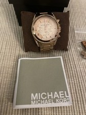 Pre-loved With Original Box , Michael Kors Rose G MK5263 Blair Chronograph Watch