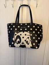 DISNEY X CATH KIDSTON 101 DALMATIAN BLACK SPOT SHOULDER BAG WITH MATCHING PURSE.