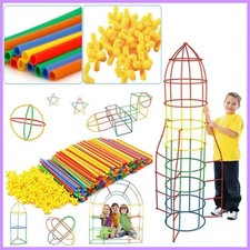 100pcs Colorful Straw Building