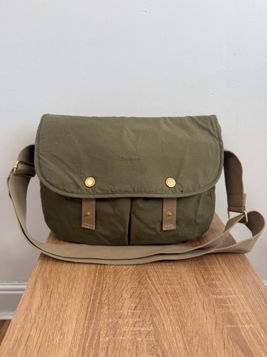 Barbour bag green messenger - barbour,