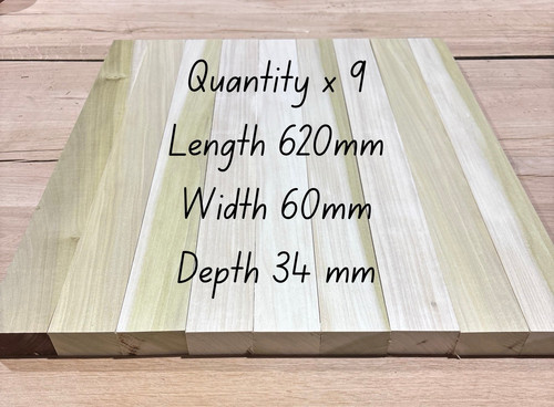Planed tulipwood offcuts - planed,