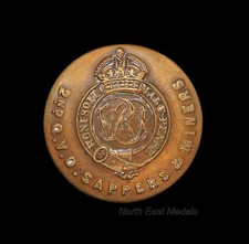 Indian Army: 2nd Queen Victoria's Own Sappers and Miners Large Uniform Button