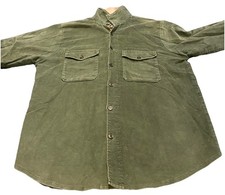 Men’s Green Shirt XL ~ Moleskin Tamla 100% Cotton ~ Long Sleeved