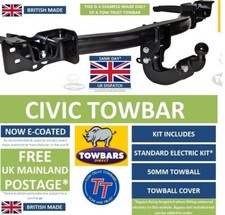 Flange towbar for Honda Civic