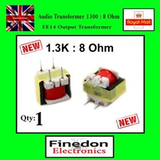 Audio Transformer 1300 : 8 Ohm EE14 Low Power Output Transformer UK Seller