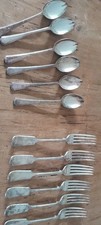 6 Antique  Mapping And Webb Forks /6 Antique Teaspoons.