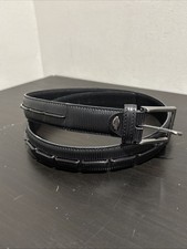 Nanni Black Leather Belt