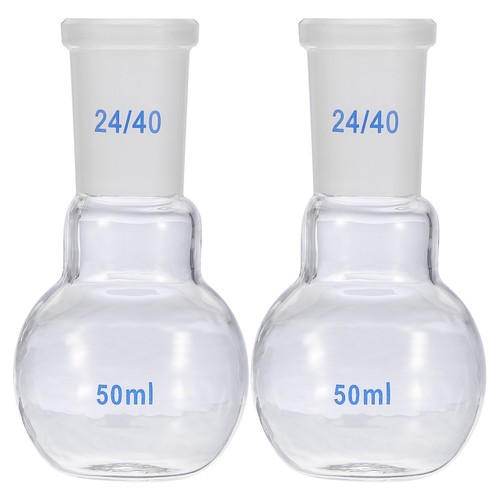 50ml boiling flask - 2pcs, glass