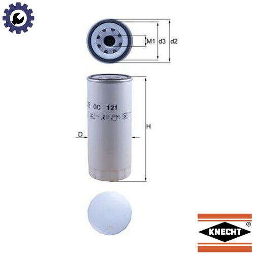 Oil filter 121 - 121, for