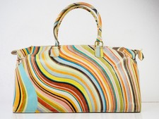 Paul Smith Swirl Bag Vintage Multi Swirl Stripe Large Leather Bag