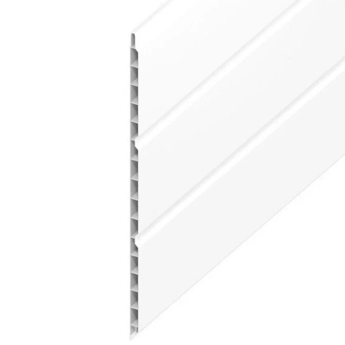 Hollow soffit white upvc - hollow,