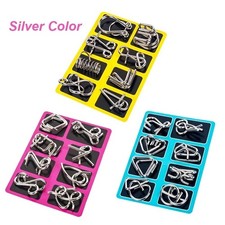 8Pcs Metal Wire Puzzle Set