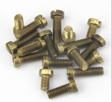 2BA, 3BA, 4BA, 6BA, 0BA Cheese Head Slot Slotted Machine Screws Brass 