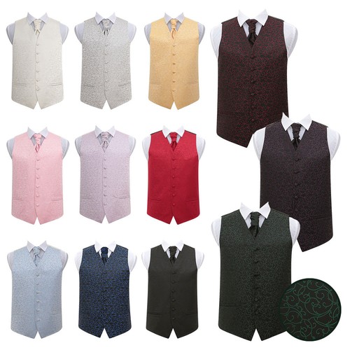 Mens boys waistcoat cravat set - mens,