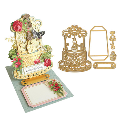 Wishing well easel metal - wishing, 3d