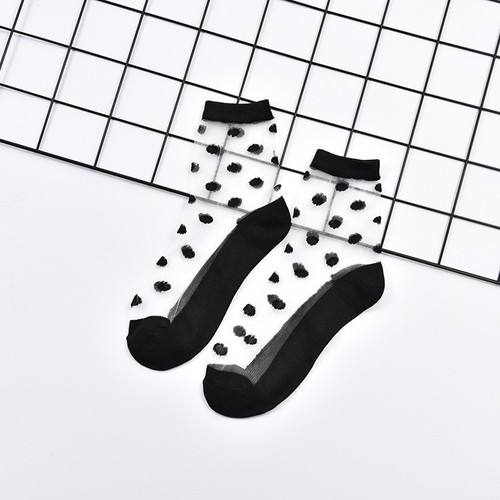 Women mesh sheer - sheer, ankle