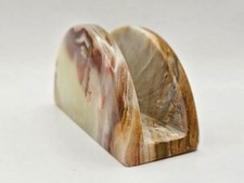 Art Deco 1930s period onyx stone letter rack desktop 13x6.5cm 9 to choose from