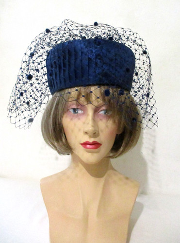 Vintage 1960s navy blue - vintage,