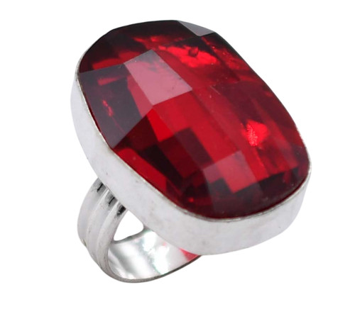 Red garnet gemstone - red,