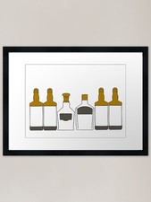 Bourbon whiskey bottle design - whiskey,