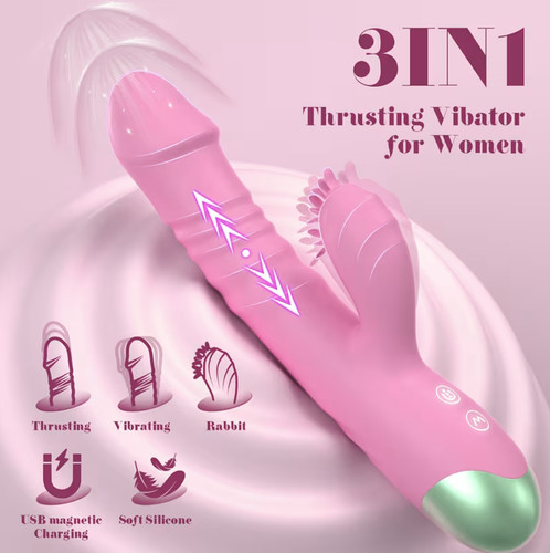 Rabbit clit vibrator - vibrator, thrusting