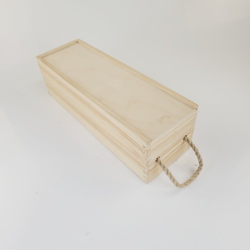 Wooden wine single - single, box,