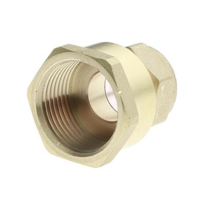 Brass compression female iron - female,