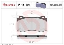 Fits BREMBO P 11 023 HAM PADS