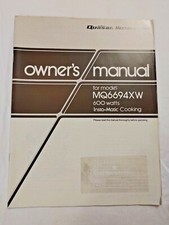 Quasar Microwave Oven Model MQ6694XW Owner's Manual                             