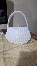 TOUCHLESS Inspired 3D printed Designer Women's bag clutch, White