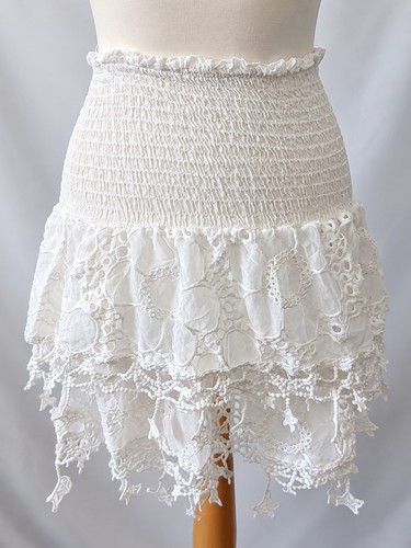 White boho lace mini - boho,