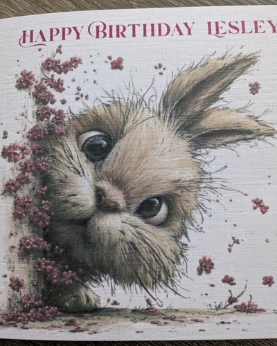 Personalised birthday card - card,