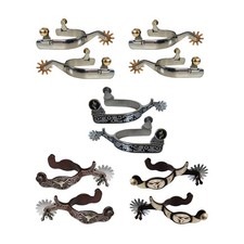 2Pcs Horse   Boots  Western Cowboy Spur for Equestrian