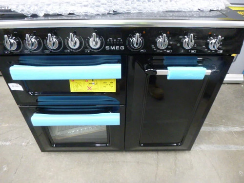 Smeg range cooker - smeg, black